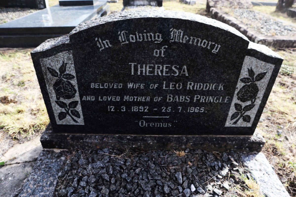 RIDDICK Theresa 1892-1965