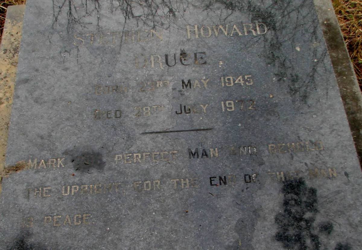 RUCE Stephen Howard 1945-1972