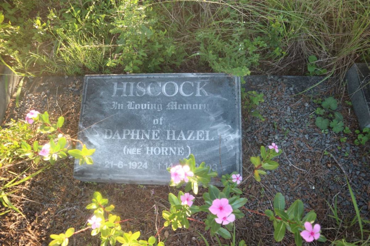 HISCOCK Daphne Hazel nee HORNE 1924-2003