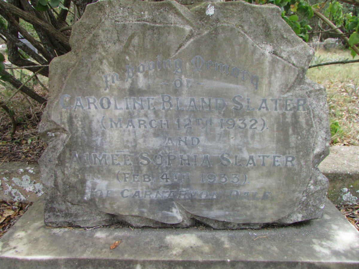 SLATER Caroline Bland -1932 :: SLATER Aimee Sophia -1933