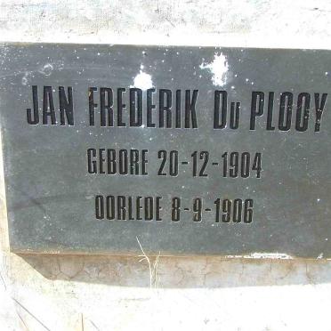 PLOOY  Jan Frederik, du  1904-1906 