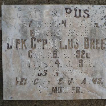 BREED Dirk Cornelius 1920-1946