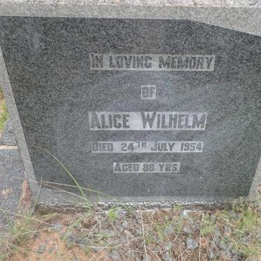 WILHELM Alice -1954