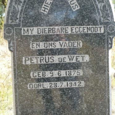 WET Petrus, de 1875-1942