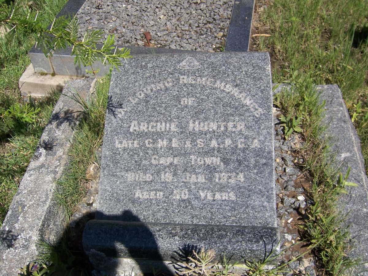 HUNTER Archie -1934