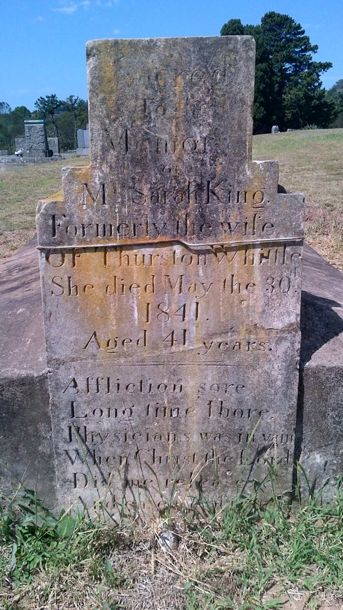 WHITTLE Sarah nee KING -1841