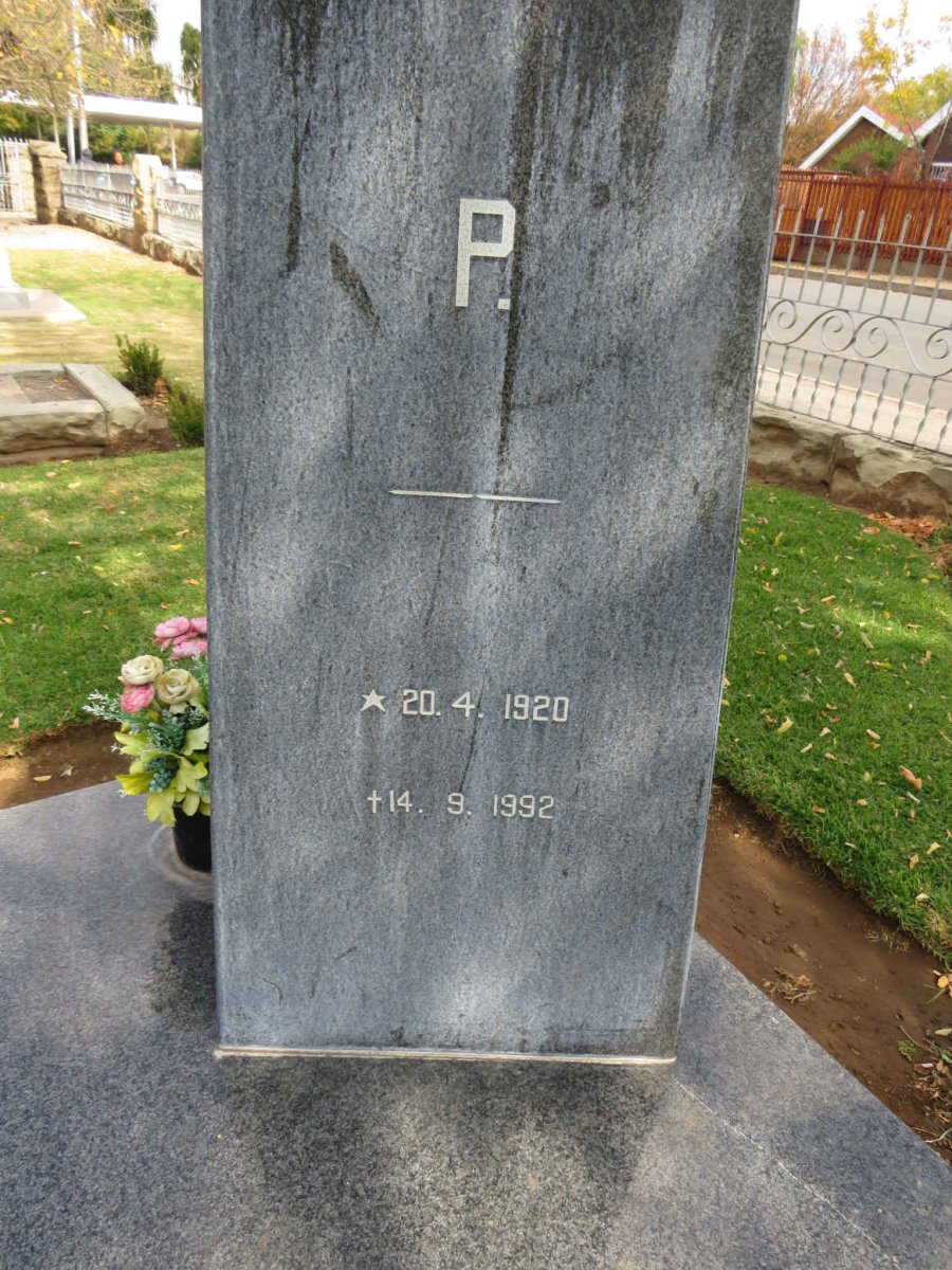 SCHUTTE Andries Daniël 1908-1975 &amp; Maria Christina P. 1920-1992 