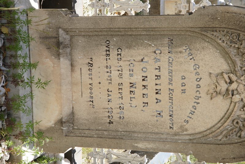 JONKER Catrina M. nee NEL 1862-1924