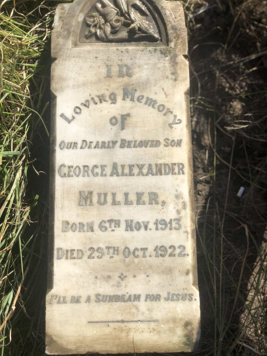 MULLER George Alexander 1913-1922