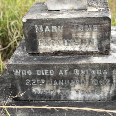 PATTINSON Mary Jane -1902