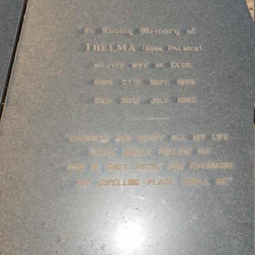 MILES Thelma nee PALMER 1899-1985