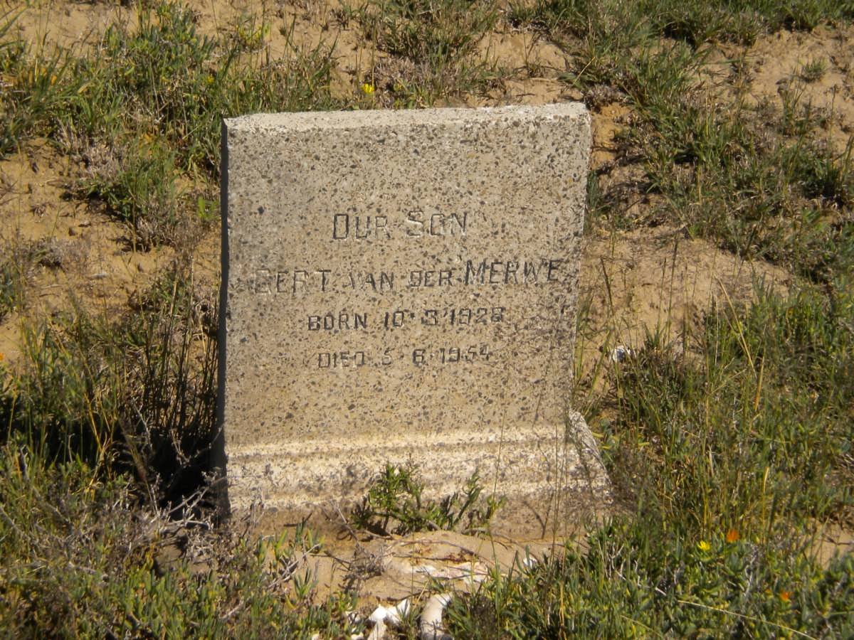 MERWE Bert, van der 1928-1954