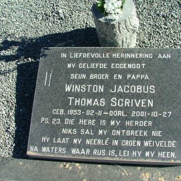 SCRIVEN Winston Jacobus Thomas 1953-2001