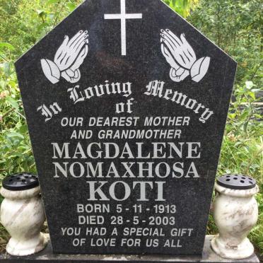KOTI Magdalene Nomaxhosa 1913-2003