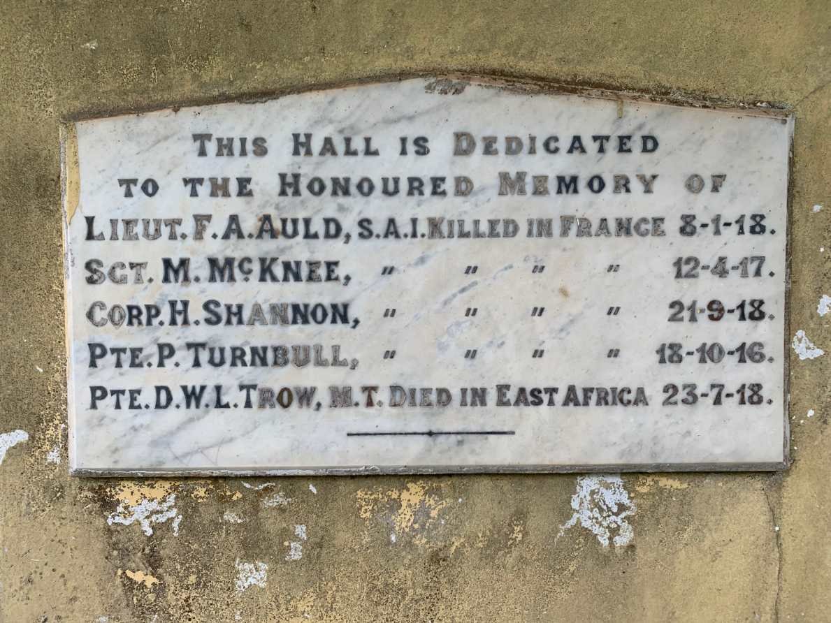 3. Memorial plaque