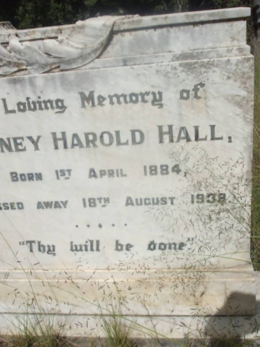 HALL Sydney Harold 1884-1938