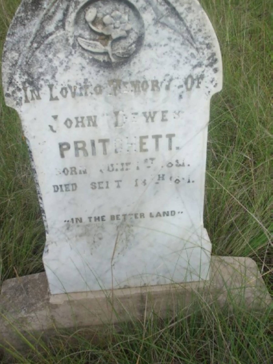 PRITCHETT John Lewes 1881-1881