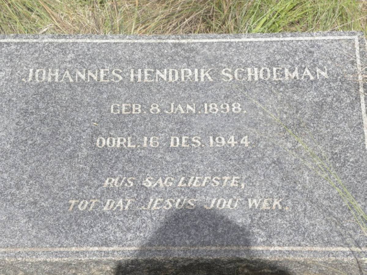 SCHOEMAN Johannes Hendrik 1898-1944