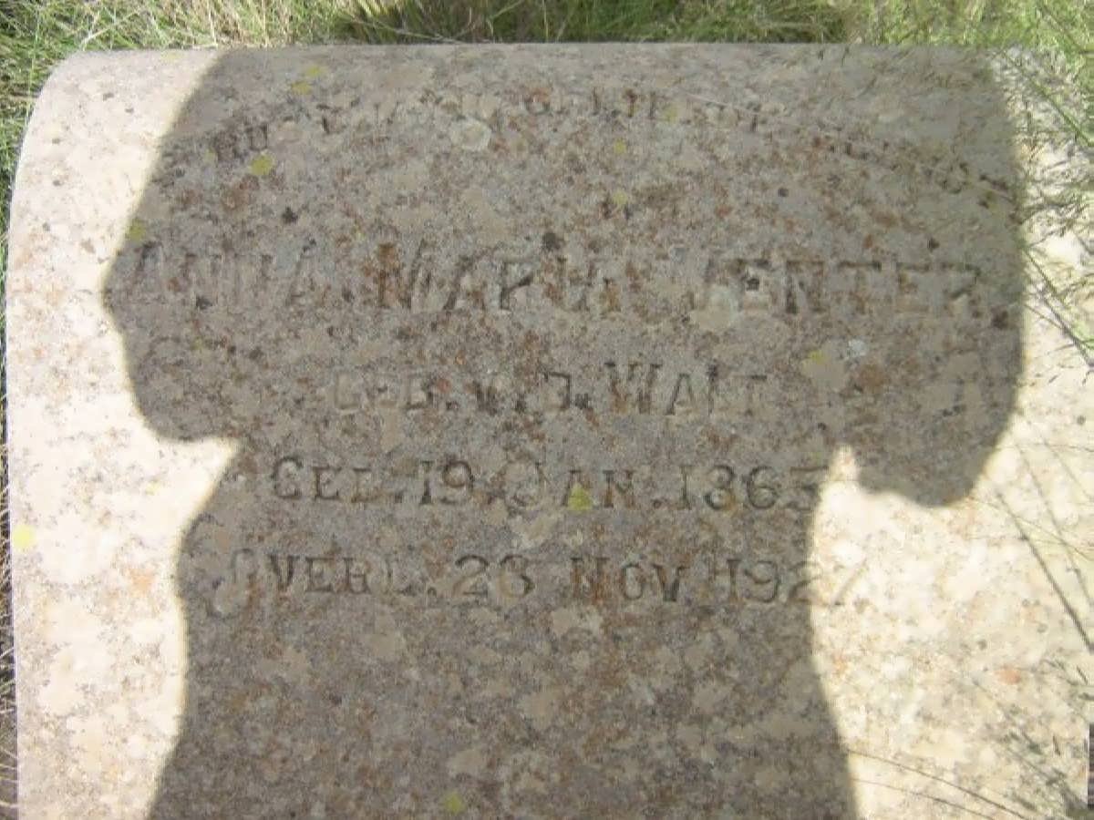 VENTER Anna Maria nee V.D. WALT 1865-1927