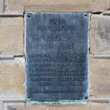 3. Our glorious dead 1914-1918