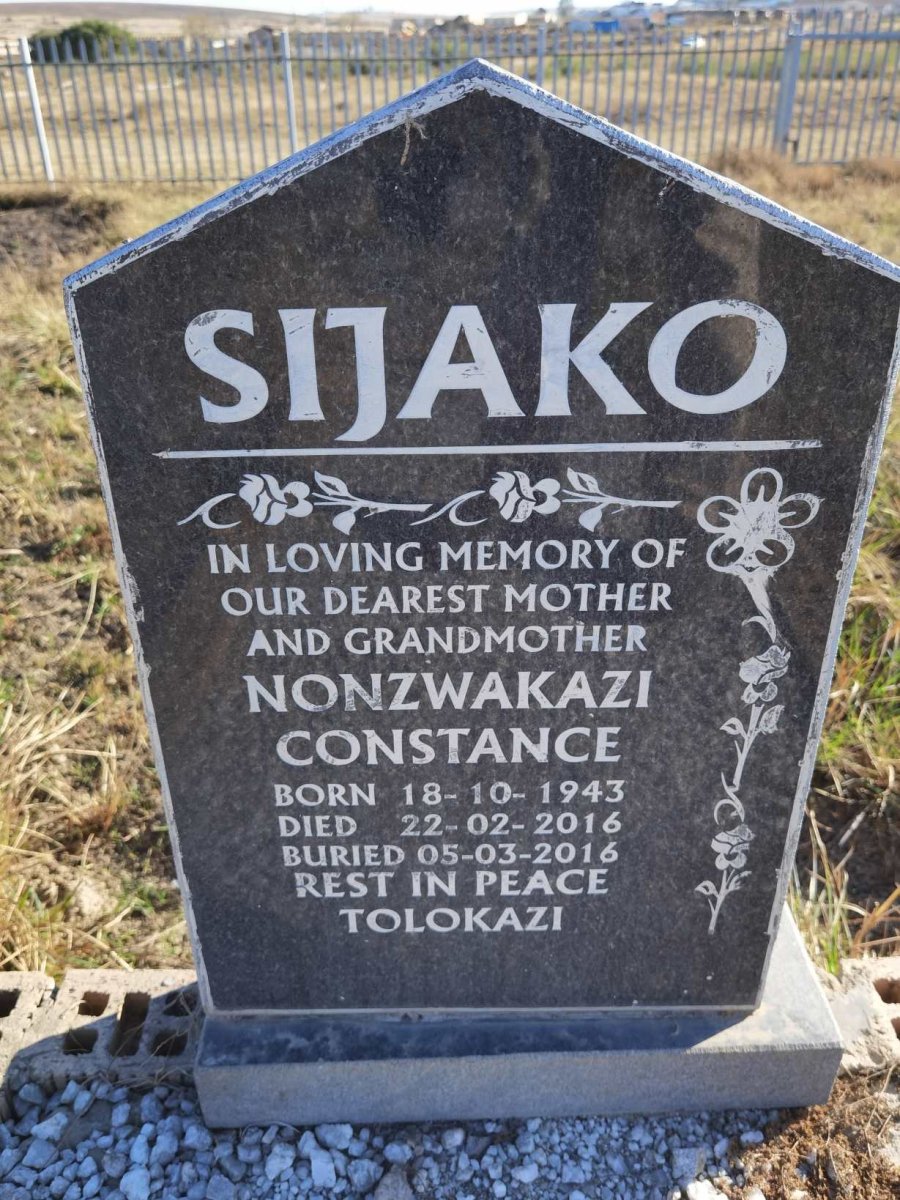 SIJAKO Nonzwakazi Constance 1943-2016