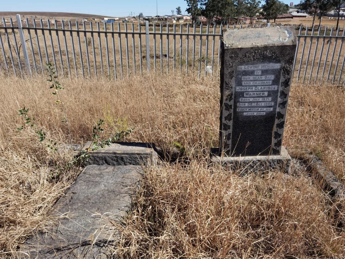 WARNER Joseph Claridge 1871-1946