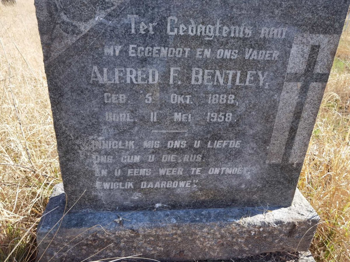 BENTLEY Alfred F. 1888-1958
