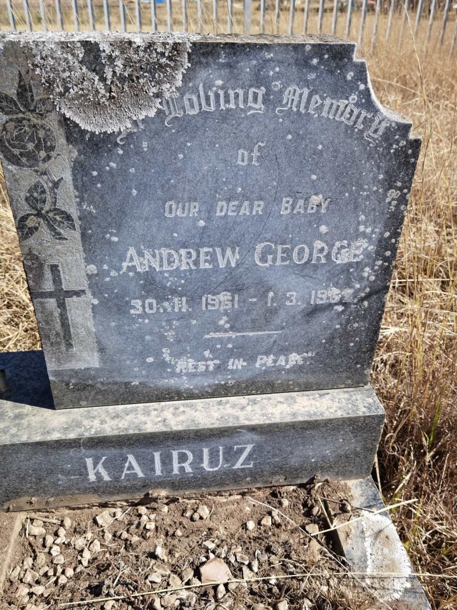 KAIRUZ Andrew George 1961-1962