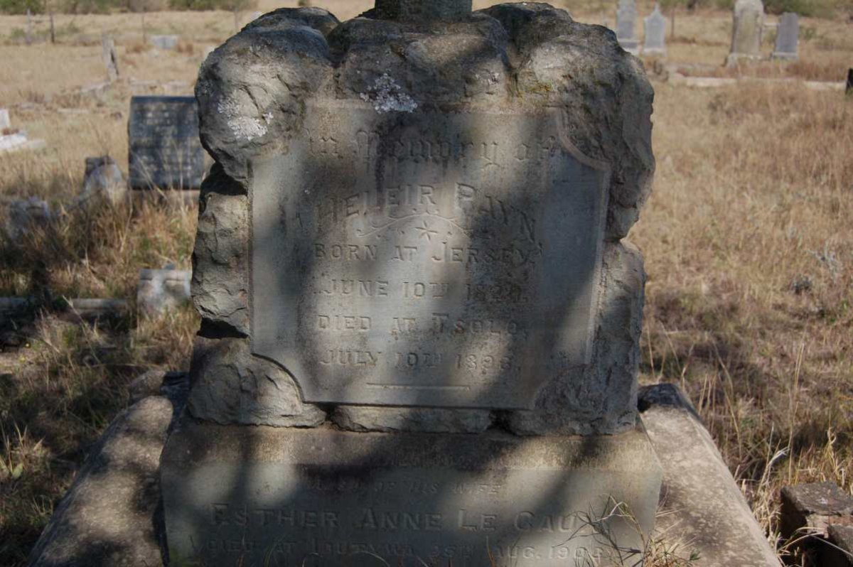PAYN Heleir 1820-1896 &amp; Esther Anne LE CAUX -1906
