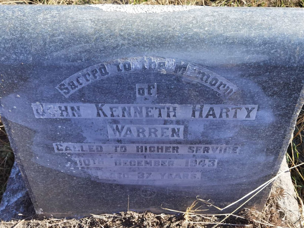 WARREN John Kenneth Harty -1943
