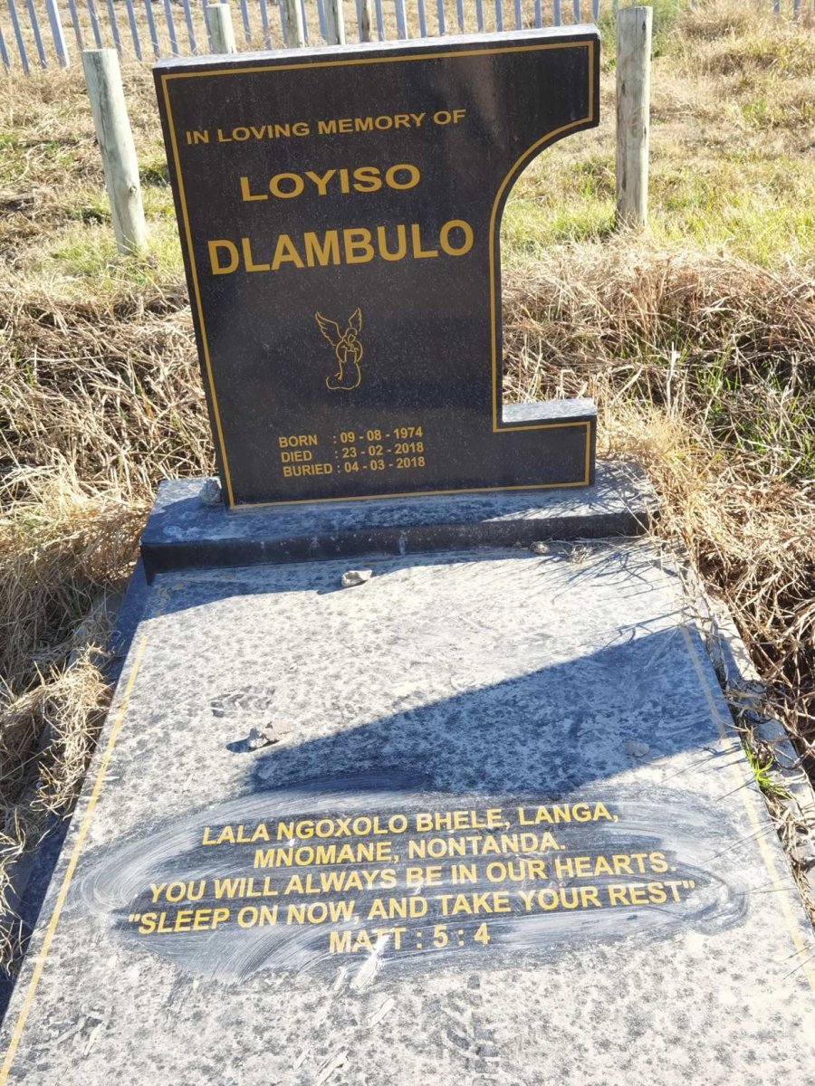 DLAMBULO Loyiso 1974-2018