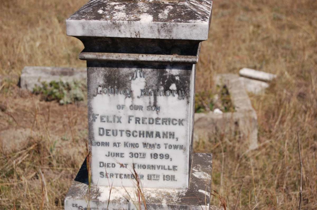 DEUTSCHMANN Felix Frederick 1899-1911