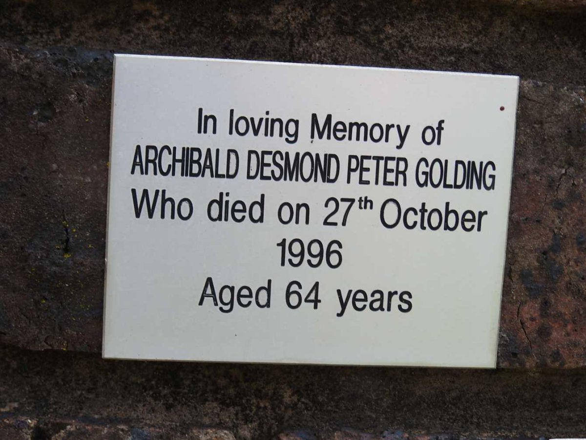 GOLDING Archibald Desmond Peter -1996