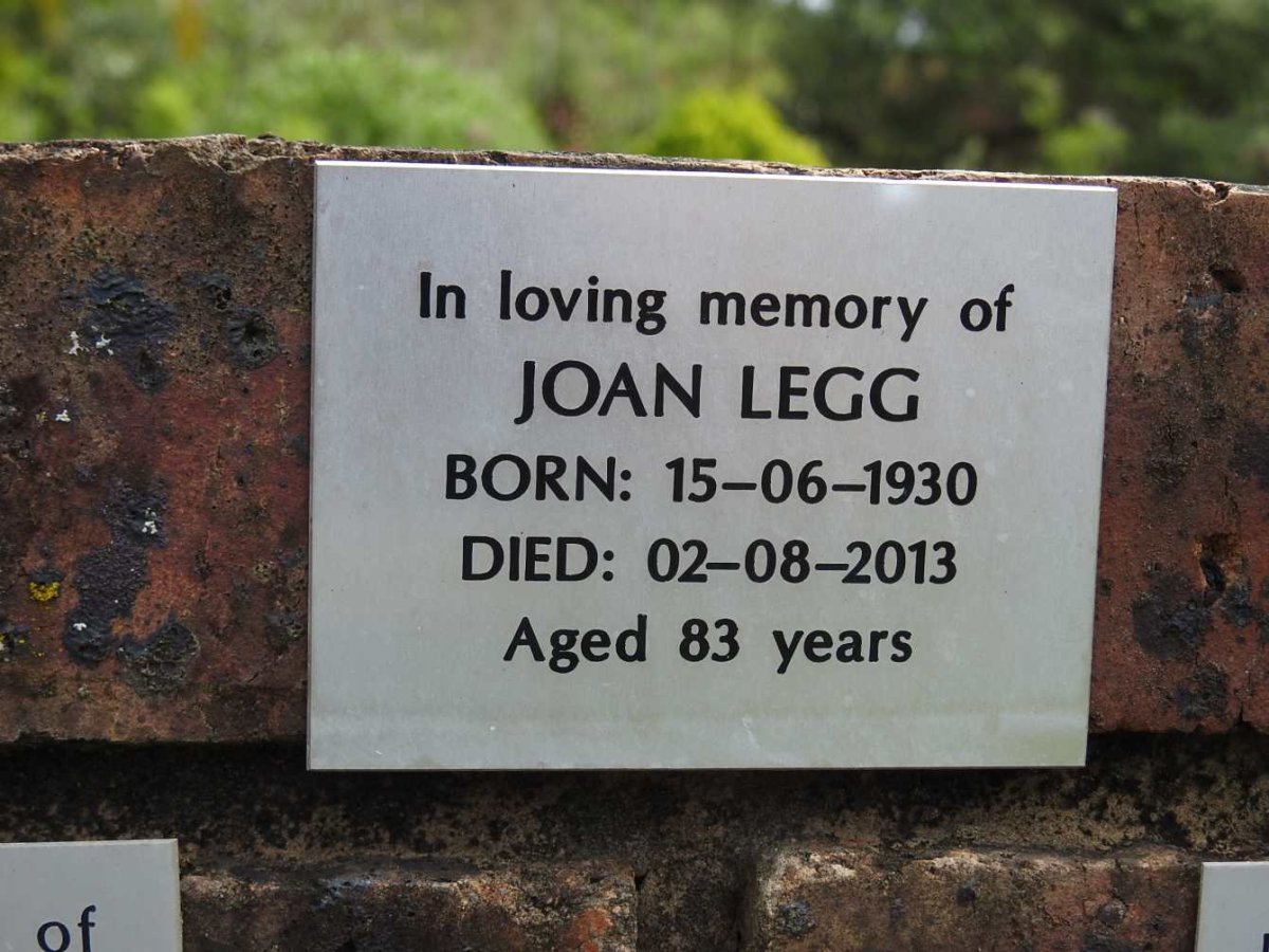 LEGG Joan 1930-2013