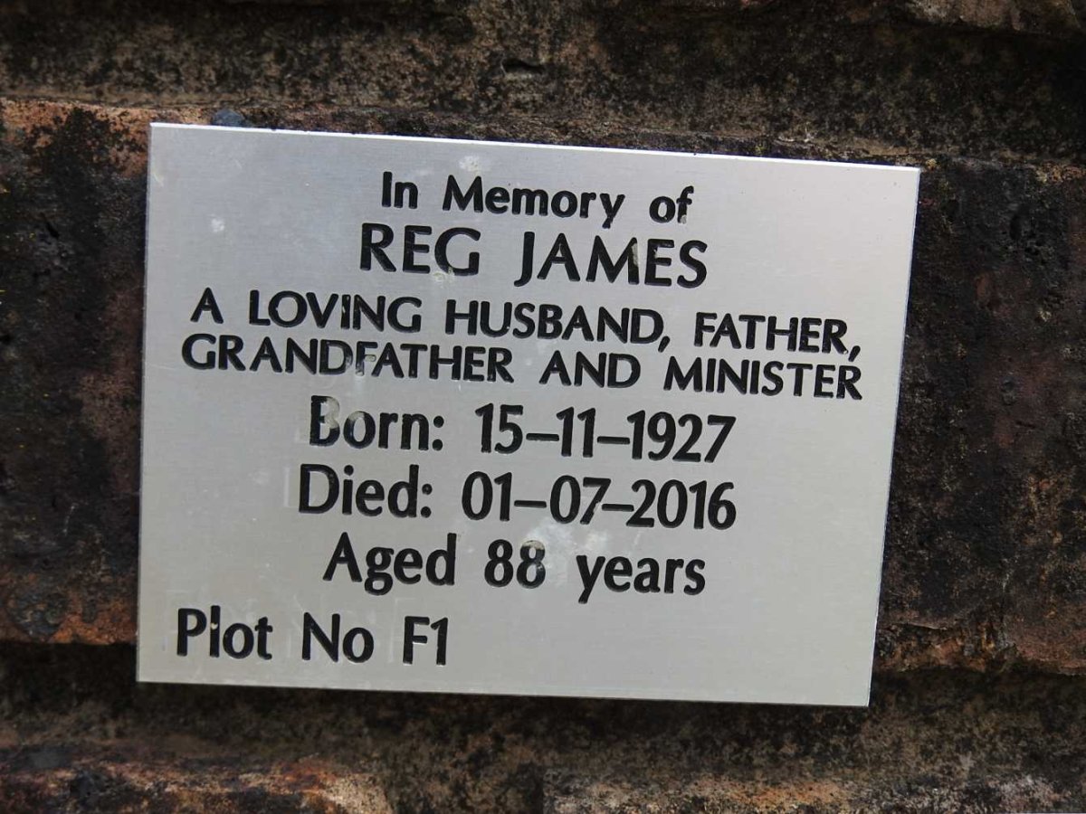 JAMES Reg 1927-2016