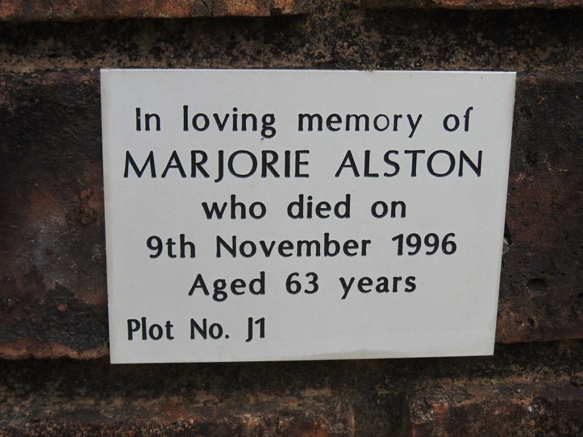 ALSTON Marjorie -1996