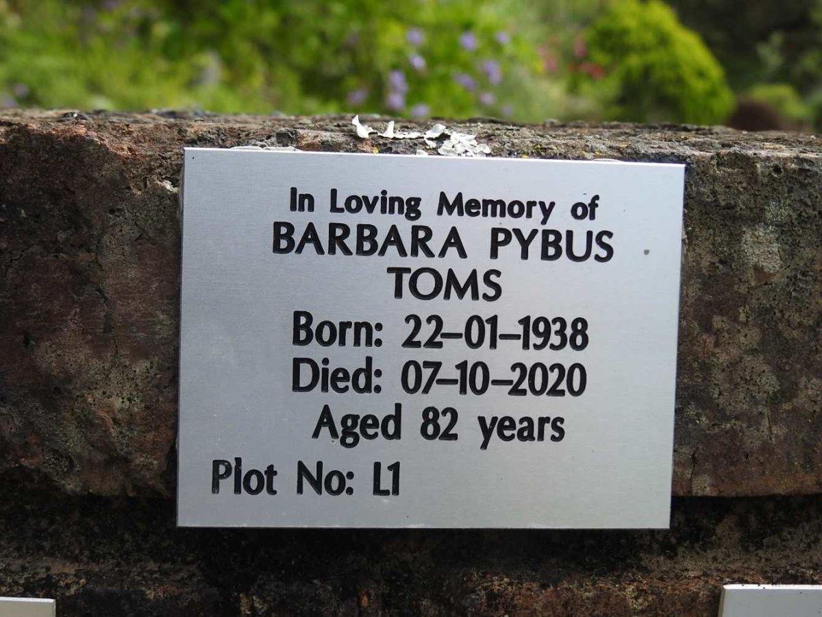 TOMS Barbara Pybus 1938-2020