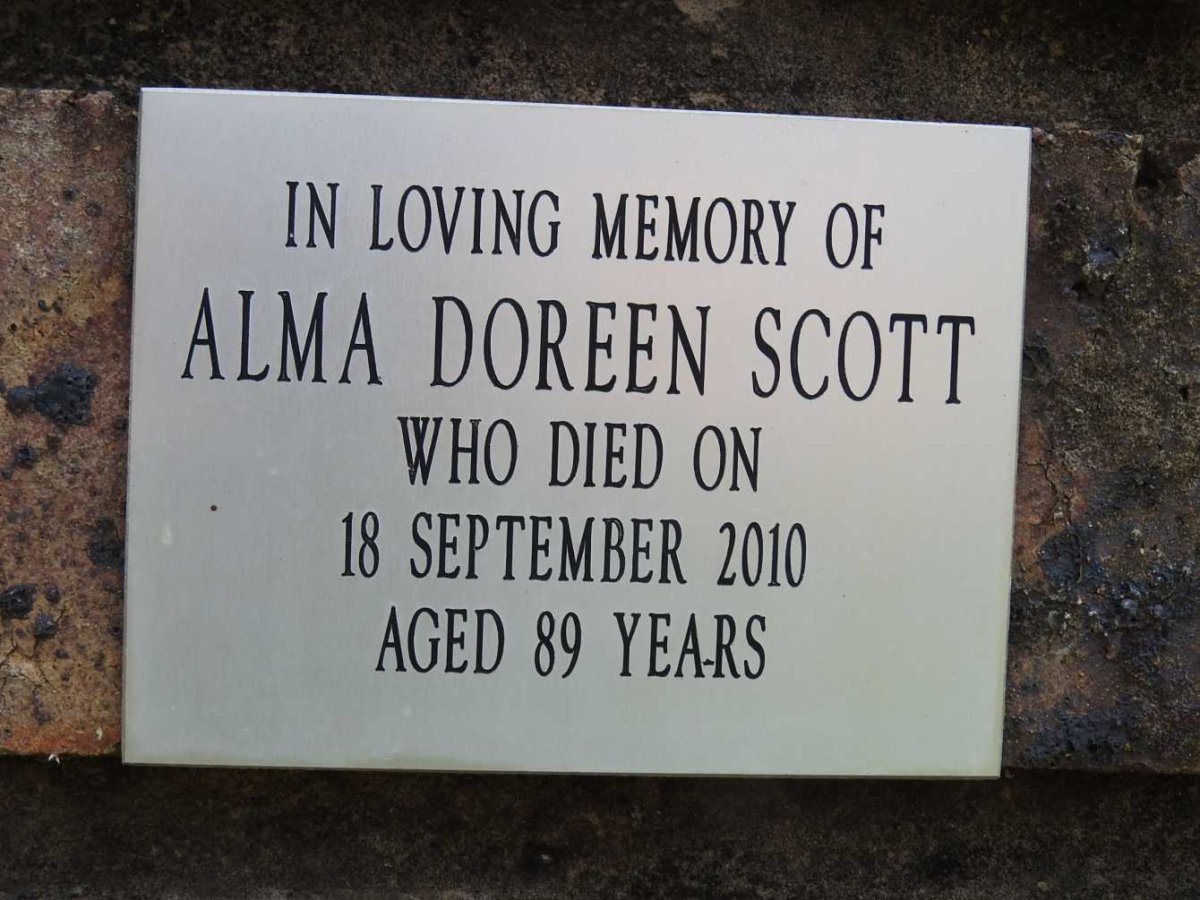 SCOTT Alma Doreen -2010