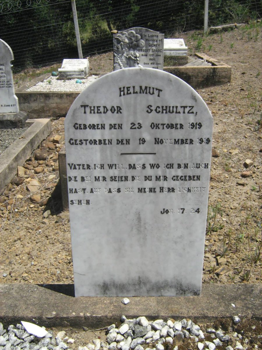 SCHULTZ Helmut Thedor 1919-1919