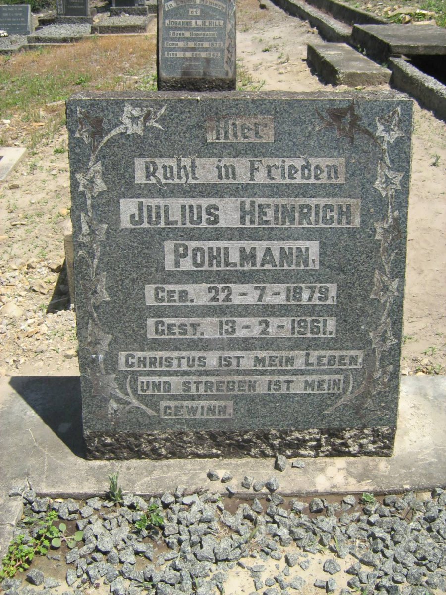 POHLMANN Julius Heinrich 1879-1961