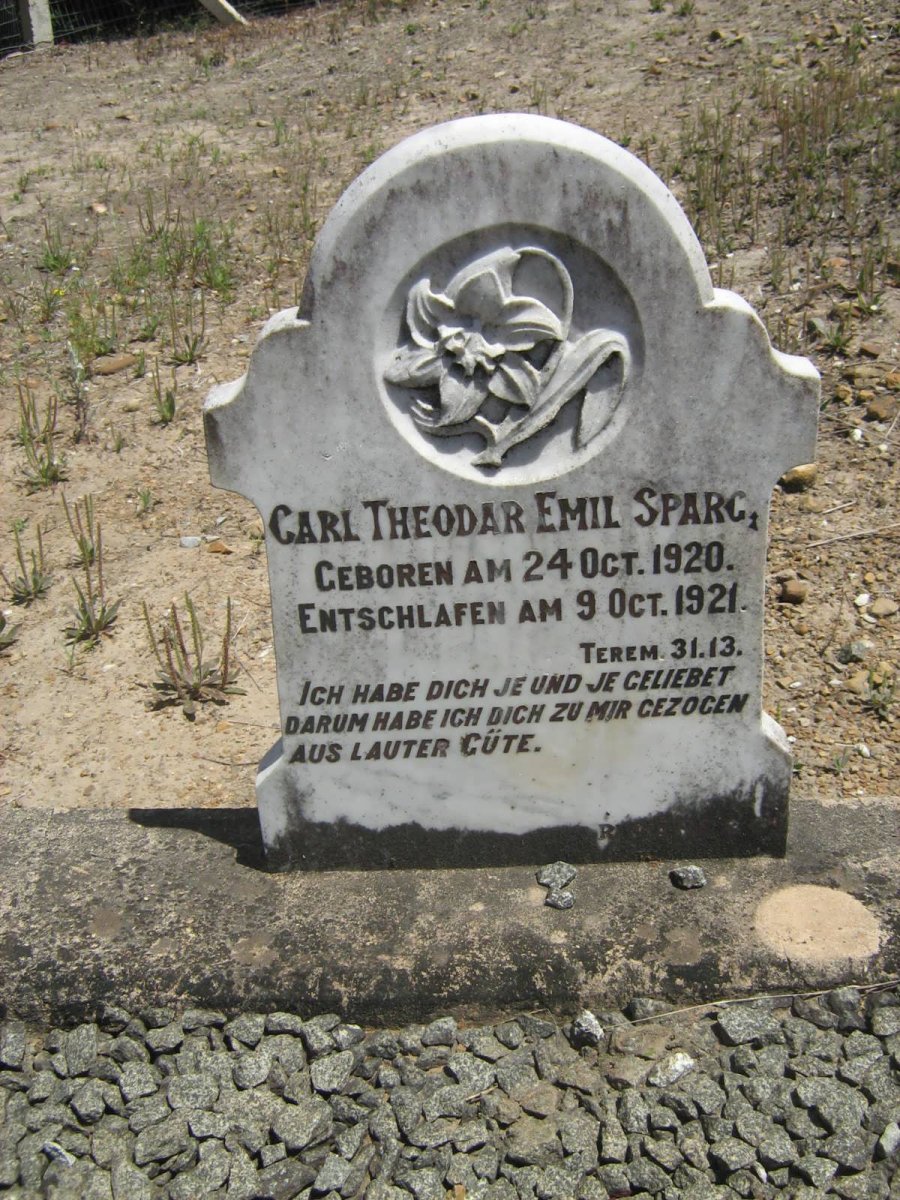SPARG Carl Theodar Emil 1920-1921