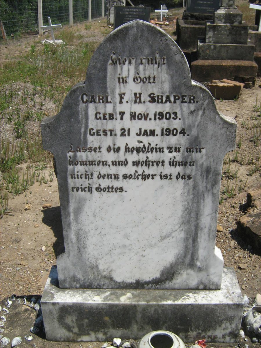 SHAPER Carl F.H. 1903-1904
