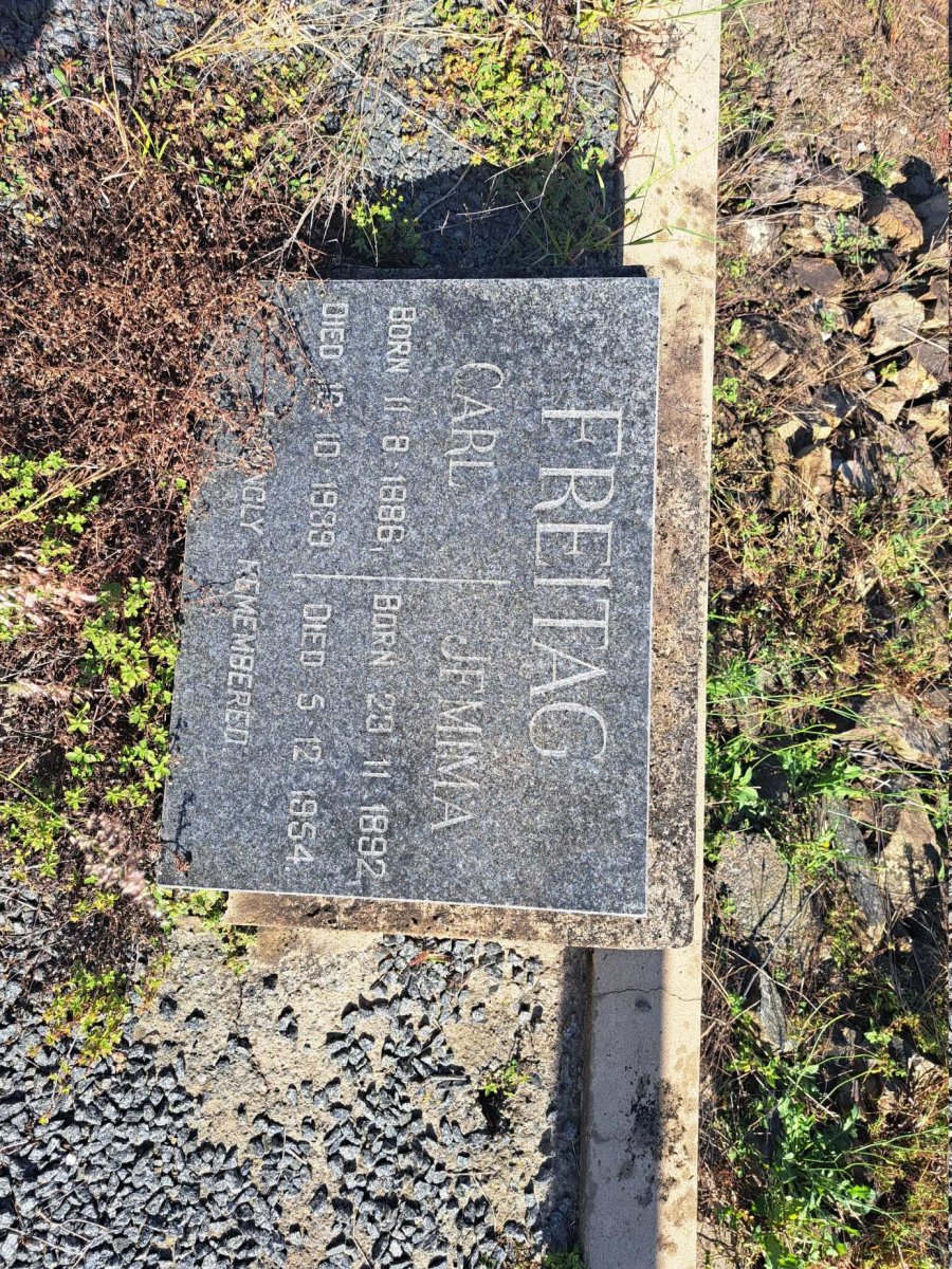 FREITAG Carl 1886-1939 &amp; Jemima 1892-1954