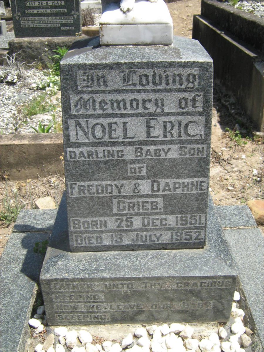GRIEB Noel Eric 1951-1952