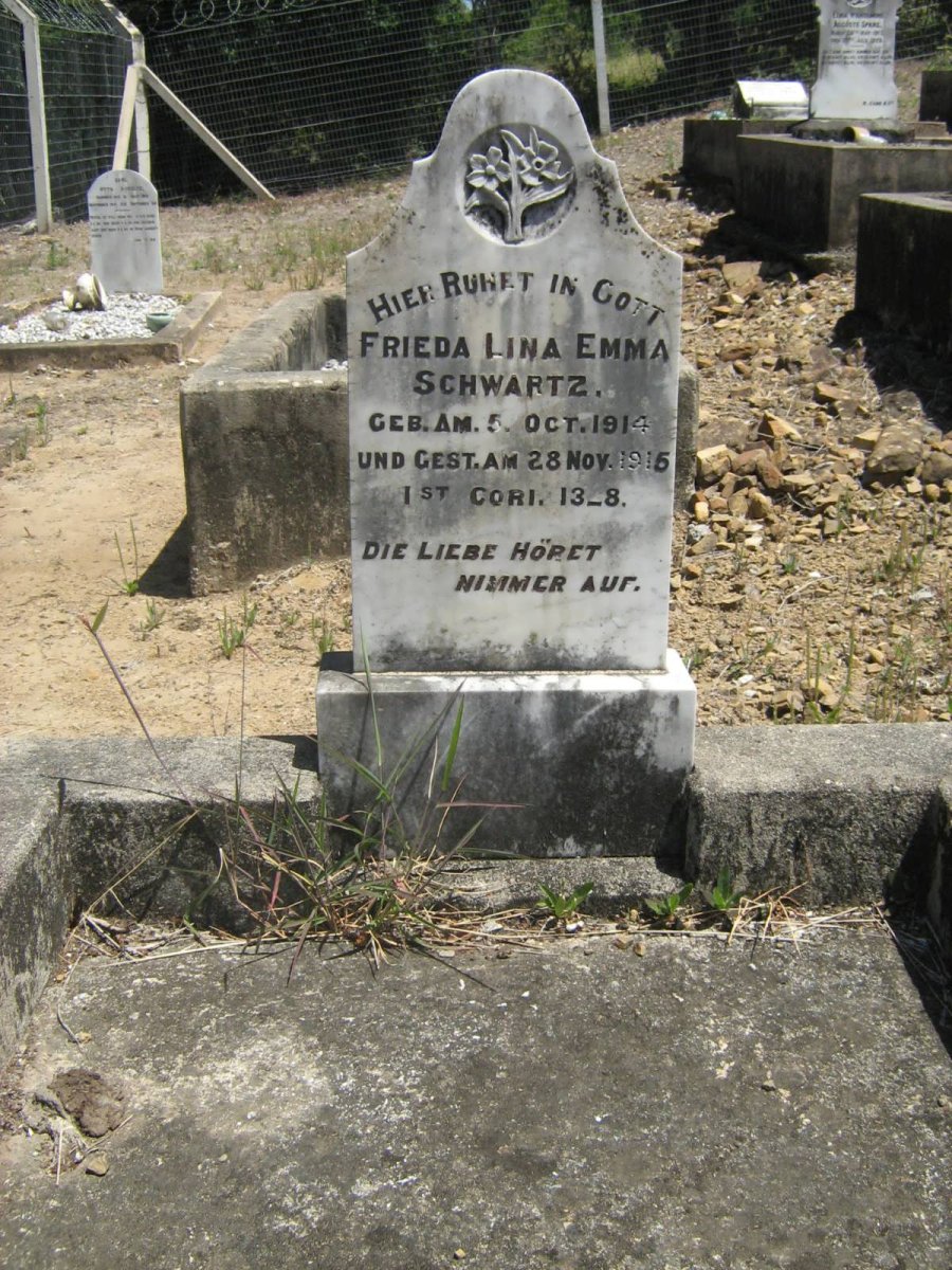 SCHWARTZ Frieda Lina Emma 1914-1915