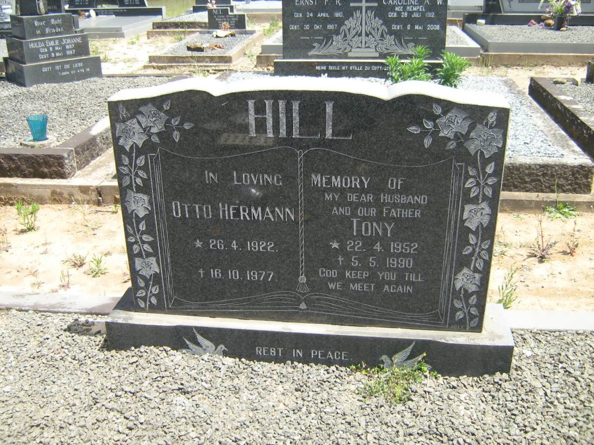 HILL Otto Hermann 1922-1977 :: HILL Tony 1952-1990
