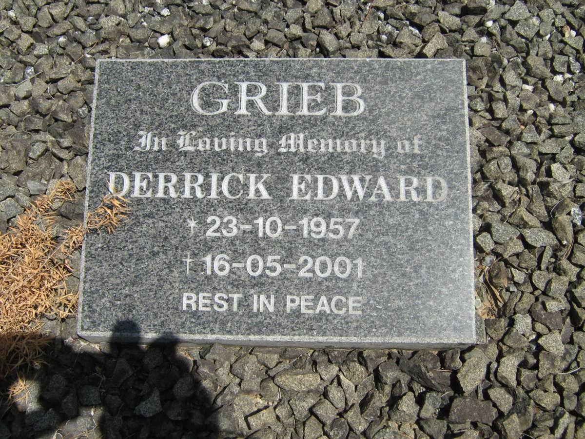 GRIEB Derrick Edward 1957-2001