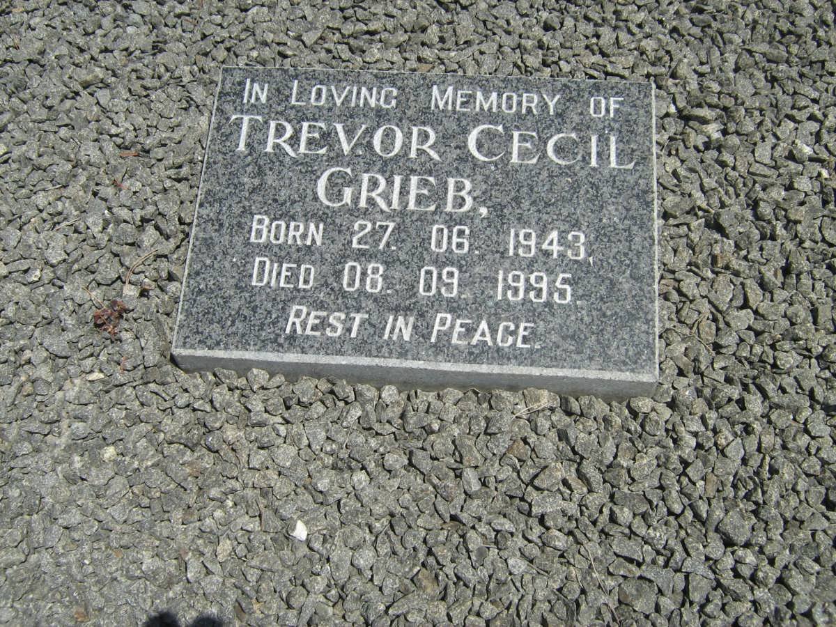GRIEB Trevor Cecil 1943-1995