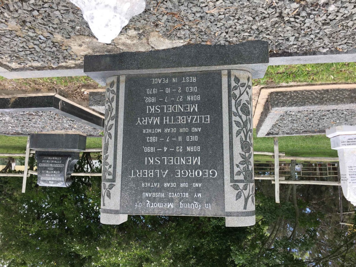 MENDELSKI George Albert 1890-1963 &amp; Elizabeth Mary 1892-1970