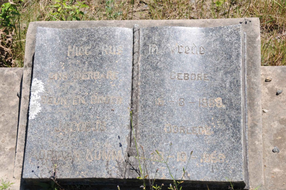 KUMM Jacobus Adriaan 1939-1956